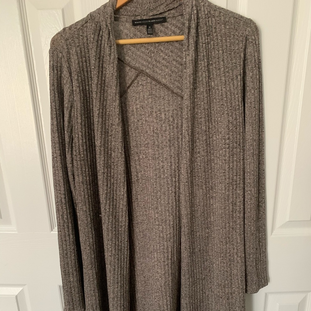 Maxi Metallic Taupe Cardigan